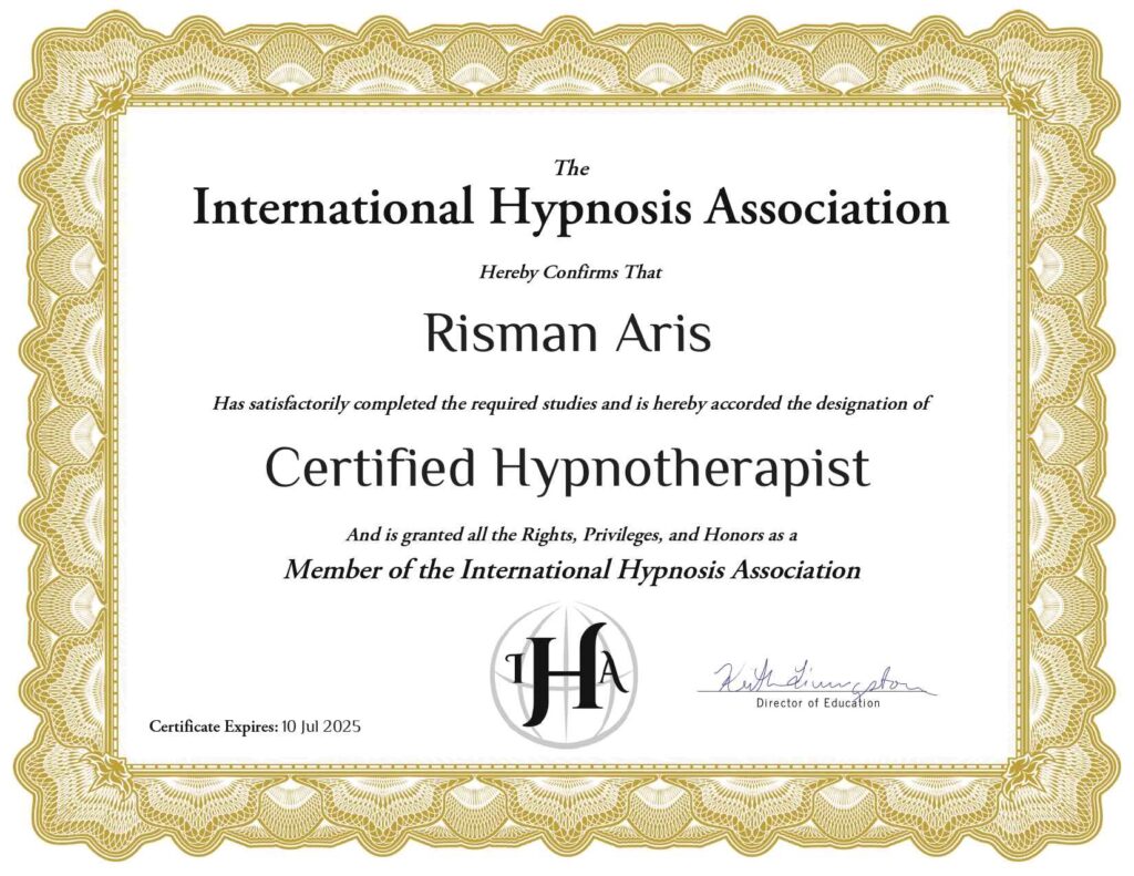 CHt Certified Hypnotherapy International Hypnosis Association